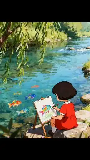 把春天画进画里