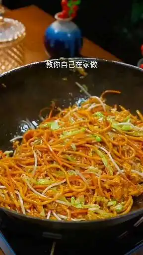 炒面的家常做法，干香入味。